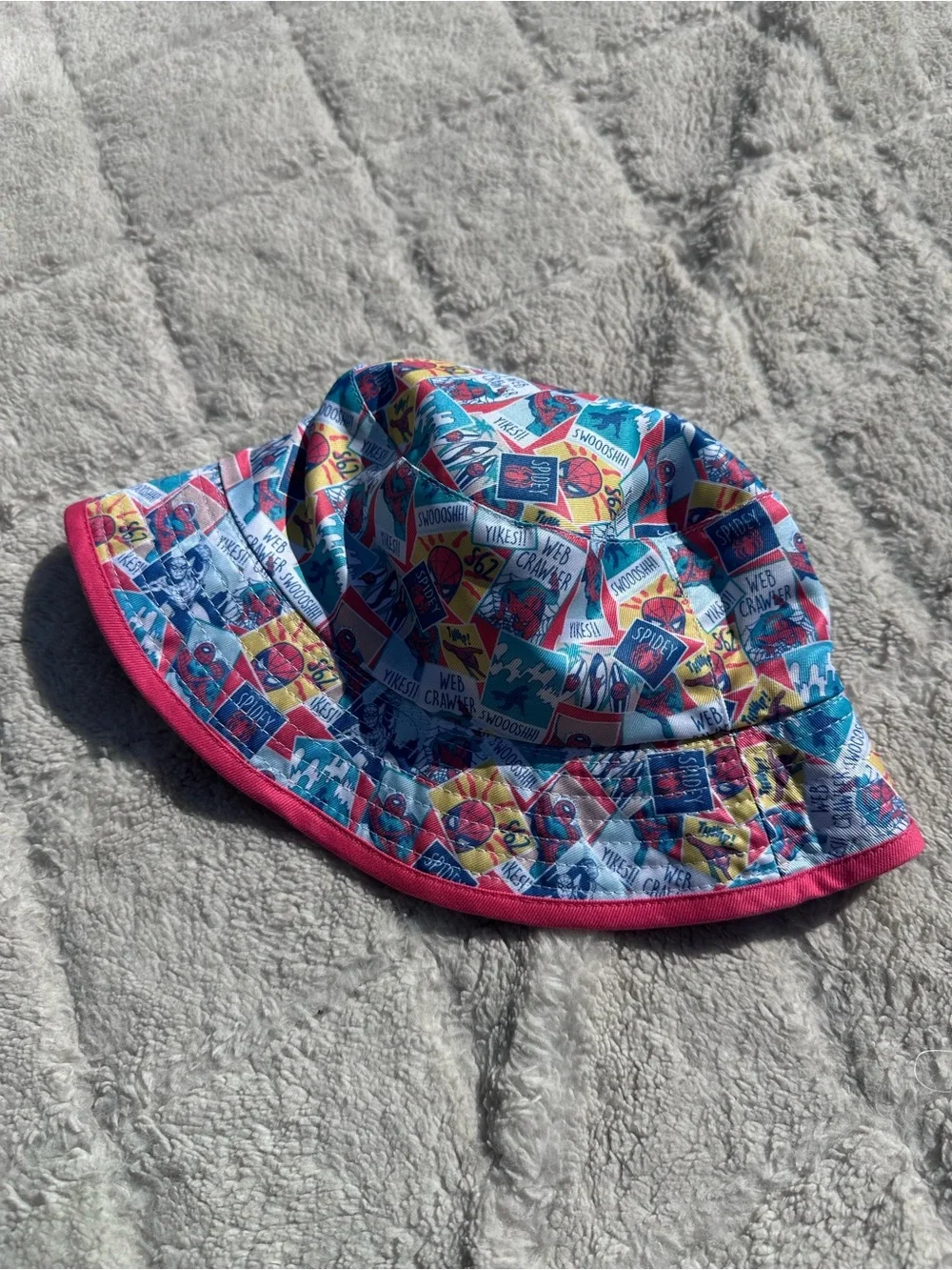 Marvel | Spider-Man Toddler Boys Reversible Bucket Style Swim Hat